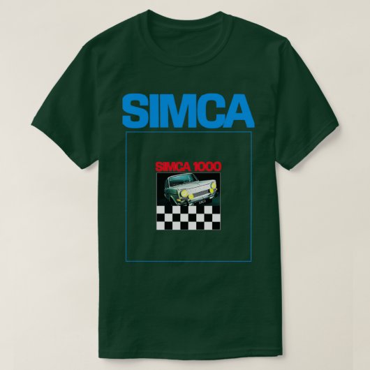 T-SHIRT SIMCA 1000 BROCHURE (Design devant)