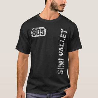 T-shirt Simi Valley California 805 Area Code Vintage Retro