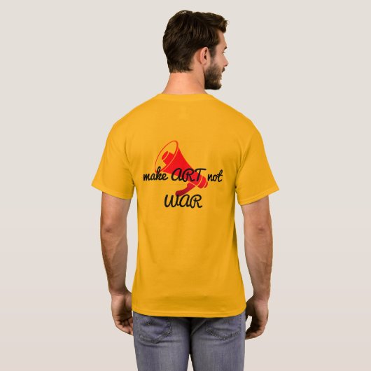 T-shirt SimmiFashion art pas guerre (Dos entier)