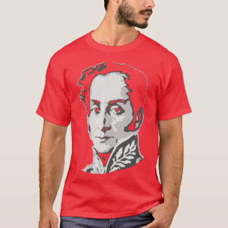 T-shirt Simon Bolivar noir et blanc