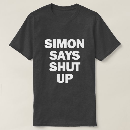 T-SHIRT SIMON DIT FERMER (Design devant)