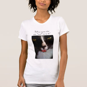 T-shirt Simon le mauvais chat d'attitude