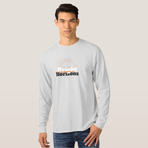 T-shirt simple à manches longues Horizons lumineux