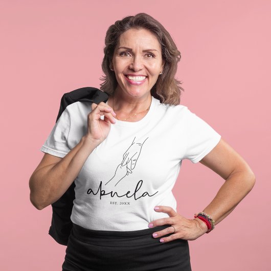 T-shirt Simple Abuela établie