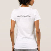 T-shirt Simple Ajouter Monogramme Custom Black & Gold Brid (Dos)