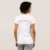 T-shirt Simple Ajouter Monogramme Custom Black & Gold Brid (Dos entier)