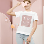 T-shirt Simple AMOUR Noir & Rose |Laissez notre valeur à t<br><div class="desc">Simple AMOUR Noir & Rose |Laissez notre valeur à tout le monde</div>
