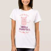T-shirt Simple Amoureux de les chats/objectifs (Devant)