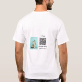 T-shirt Simple animal name details QR code add text photo (Dos)