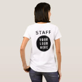 T-shirt Simple Business Logo Corporate Event Staff Custom (Dos entier)