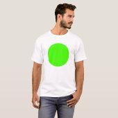 T-shirt Simple Circle - Chartreuse (Devant entier)