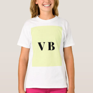 T-shirt simple couleur pastel personnalisée minimale solid