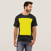 T-shirt simple couleur solide minimale personnalisée (Devant entier)