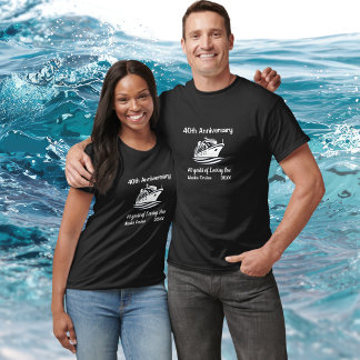 T-shirt Simple Croisière en Alaska pour le 40e Anniversair