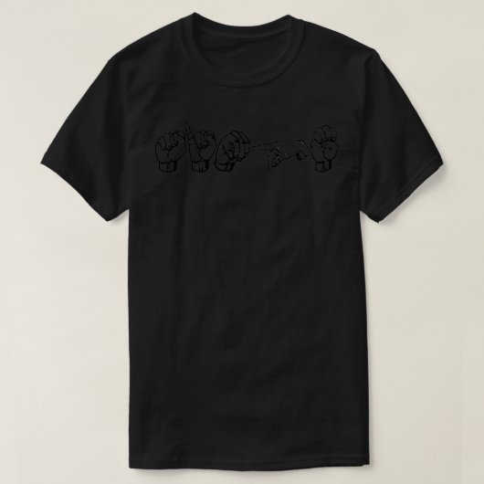 T-shirt Simple dans ASL (Design devant)