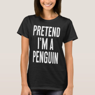 T-shirt Simple Easy Pretend Je suis un Costum d'Halloween
