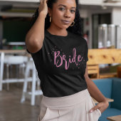 T-shirt Simple Écriture Calligraphique Mariée Mignonne