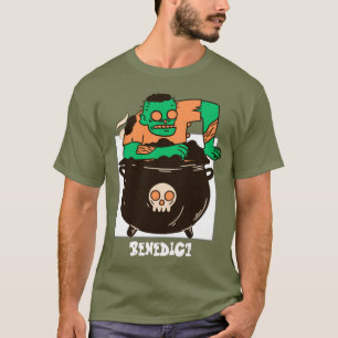 T-shirt Simple Éffrayant Halloween Famille Happy Howl-owee