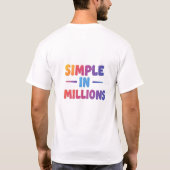 T-shirt Simple en millions (Dos)
