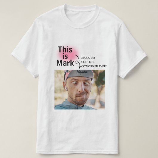 T-shirt Simple et drôle Personnalisé Ajouter une photo ave (Design devant)