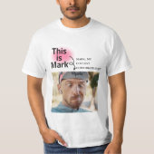 T-shirt Simple et drôle Personnalisé Ajouter une photo ave (Devant)