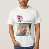 T-shirt Simple et drôle Personnalisé Ajouter une photo ave (Devant)