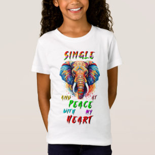 T-Shirt Simple Et En Paix Avec Mon Coeur