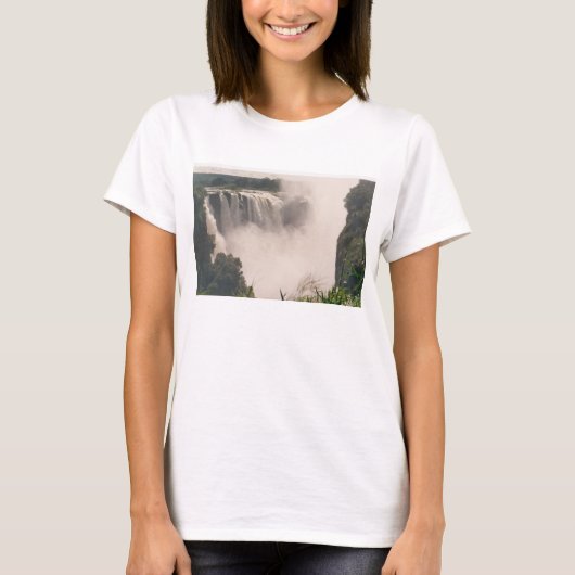 T-shirt simple et Flowy pour femmes Bella, blanc (Devant)
