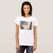 T-shirt simple et Flowy pour femmes Bella, blanc (Devant entier)