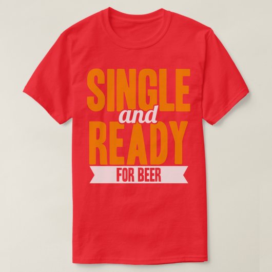 T-shirt Simple Et Prêt À La Bière (Design devant)