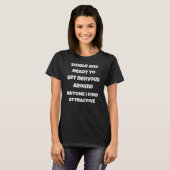T-shirt Simple Et Prêt À Obtenir Nerveux Drôle Fille Simpl (Devant entier)