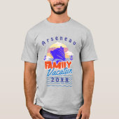 T-shirt Simple Family Cruise Vacation Personalize (Devant)
