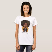 T-shirt Simple femme afro (Devant entier)