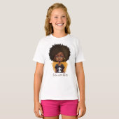 T-shirt Simple femme afro (Devant entier)