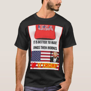 T-shirt simple foncé Trump Lover