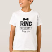 T-shirt Simple Funny Ring Sécurité Mariage Favor Enfant (Devant)