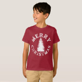 T-SHIRT SIMPLE JOYEUX ARBRE DE NOËL (Devant entier)