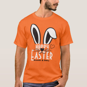 T-shirt simple lapin de pâques simple jolie famille person