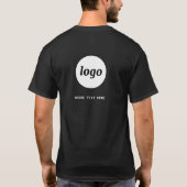 T-shirt Simple Logo and Text Business Crest and Back (Dos)