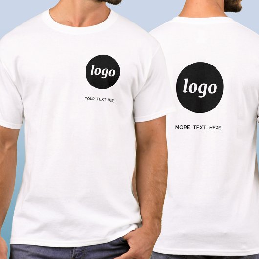 T-shirt Simple Logo and Text Business Crest and Back