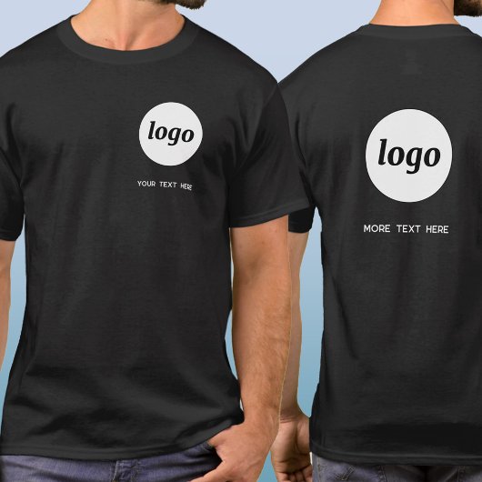 T-shirt Simple Logo and Text Business Crest and Back