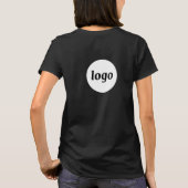 T-shirt Simple Logo Crest and Back Promotional Business (Dos)