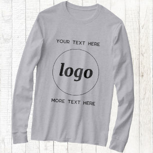T-shirt Simple logo et texte promotionnel d'entreprise