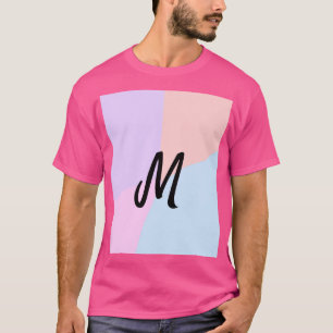 T-shirt simple logo monogramme minimal personnalisé