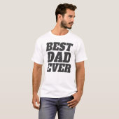 T-shirt Simple meilleure Fête des pères papa jamais | Chem (Devant entier)