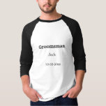 T-shirt SIMPLE MINIMAL ajouter votre nom toiletteur person<br><div class="desc">conception</div>