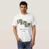 T-shirt simple minimum ajouter notre photo collage nom tex (Devant entier)