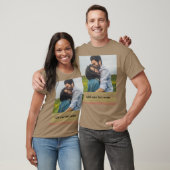 T-shirt simple minimum ajouter votre nom photo aquarelle h (Unisexe)
