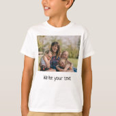 T-shirt simple minimum ajouter votre texte photo noël T-S (Devant)