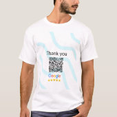 T-shirt Simple minimum q r code ajouter logo code d'analys (Devant)